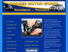 Tablet Screenshot of hodgesmotorworks.co.uk